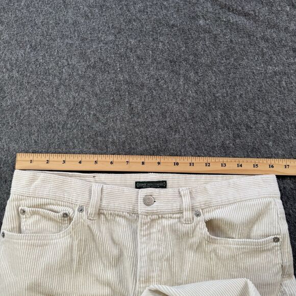 LRL Ralph Lauren Jeans Co. Classic Straight Corduroy Pants, Modern Cream Size 10 - Picture 6 of 8